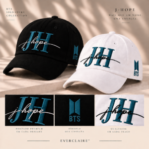 BONÉ BORDADO JHOPE - OPÇÃO 70 - 3 DIAS PARA ENVIO