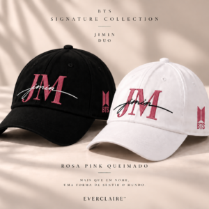 BONÉ BORDADO PARK JIMIN - OPÇÃO 50 - 3 DIAS PARA ENVIO