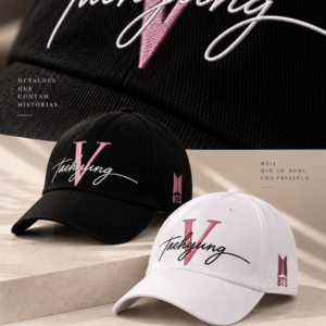 BONÉ BORDADO NOVO TAEHYUNG - OPÇÃO 17 - PRODUÇÃO PREMIUM SOB ENCOMENDA E LIMITADA