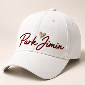 BONÉ BORDADO PARK JIMIN - OPÇÃO 40 - PRODUÇÃO PREMIUM SOB ENCOMENDA E LIMITADA