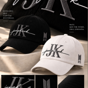 BONÉ BORDADO JUNGKOOK - OPÇÃO 67 - PRODUÇÃO PREMIUM SOB ENCOMENDA E LIMITADA