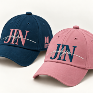 BONÉ BORDADO NOVO SEOKJIN - OPÇÃO 36 - 3 DIAS PARA ENVIO