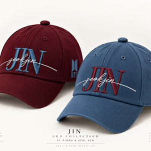BONÉ BORDADO NOVO SEOKJIN - OPÇÃO 37 - 3 DIAS PARA ENVIO