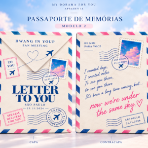 PASSAPORTE DE MEMÓRIAS TO YOU - MODELO 2 - LETTER TO YOU