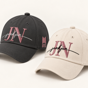 BONÉ BORDADO NOVO SEOKJIN - OPÇÃO 30 - 3 DIAS PARA ENVIO